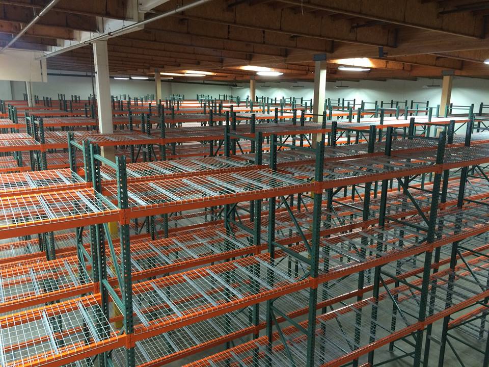 Pallet Rack installed in a warehouse